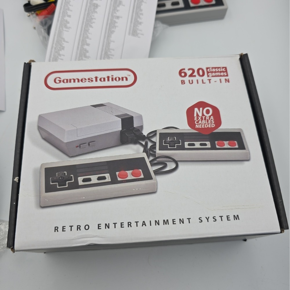 Mini NES Style Retro Game Console Built-In Games 2 Controllers AV Cable - Picture 10 of 10